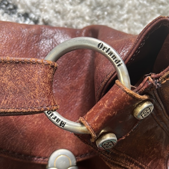 vintage Marino Orlandi Shoulder bag leather boho purse - Picture 3 of 8